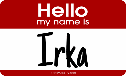 Hello my name is Irka png download