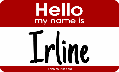 Hello my name is Irline png download