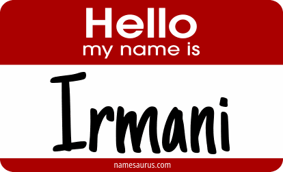 Hello my name is Irmani png download