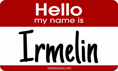 Hello my name is Irmelin png download