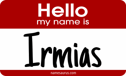 Hello my name is Irmias png download
