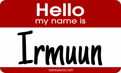 Hello my name is Irmuun png download