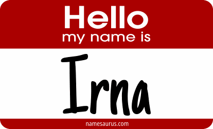 Hello my name is Irna png download
