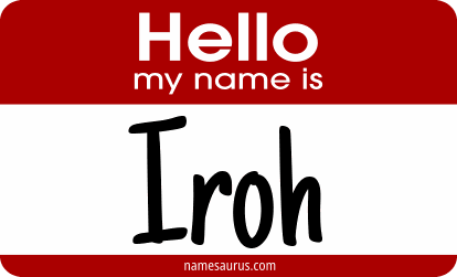 Hello my name is Iroh png download