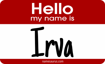 Hello my name is Irva png download