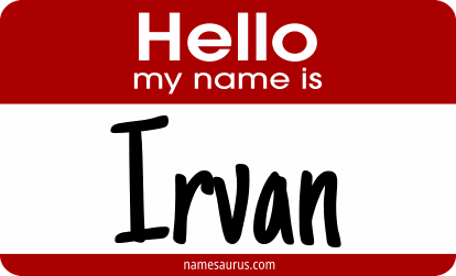 Hello my name is Irvan png download