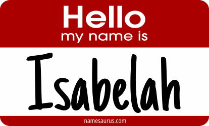 Hello my name is Isabelah png download