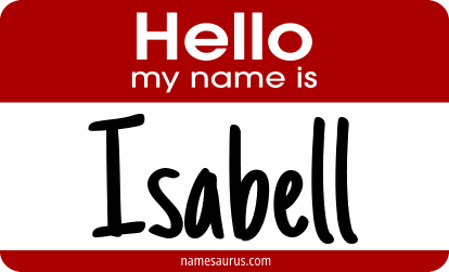 Hello my name is Isabell png download