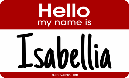 Hello my name is Isabellia png download