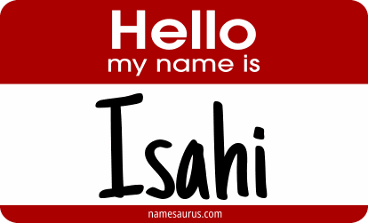 Hello my name is Isahi png download