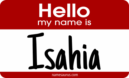 Hello my name is Isahia png download