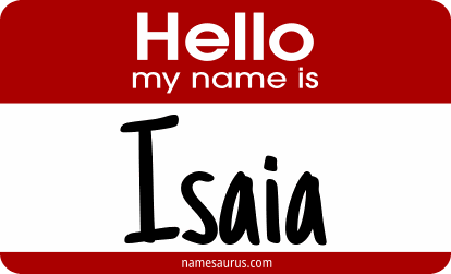 Hello my name is Isaia png download