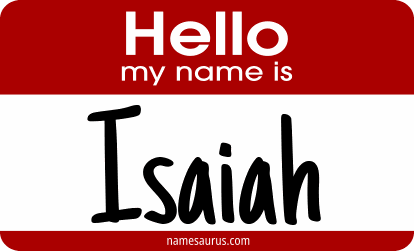 Hello my name is Isaiah png download