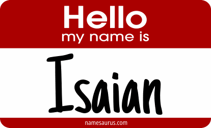 Hello my name is Isaian png download