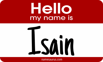 Hello my name is Isain png download