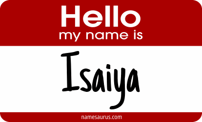Hello my name is Isaiya png download