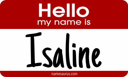 Hello my name is Isaline png download