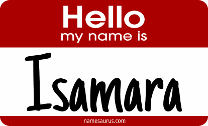 Hello my name is Isamara png download