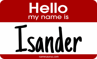 Hello my name is Isander png download