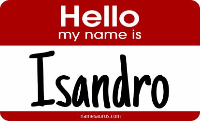 Hello my name is Isandro png download