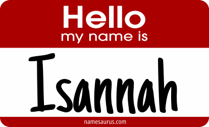 Hello my name is Isannah png download