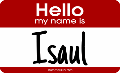 Hello my name is Isaul png download