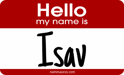 Hello my name is Isav png download