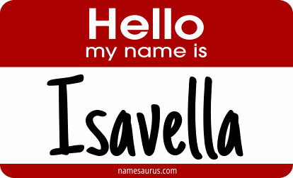Hello my name is Isavella png download