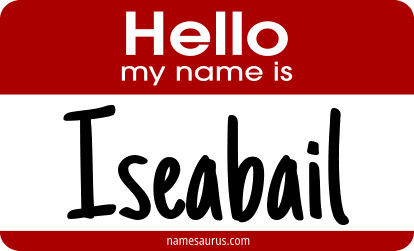 Hello my name is Iseabail png download