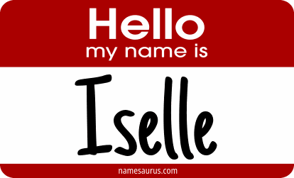Hello my name is Iselle png download
