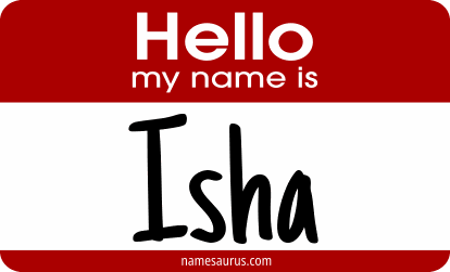 Hello my name is Isha png download