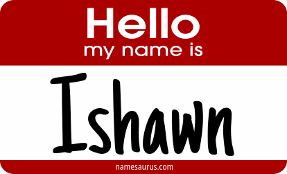 Hello my name is Ishawn png download