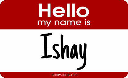 Hello my name is Ishay png download