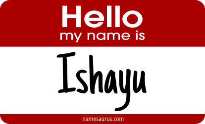 Hello my name is Ishayu png download