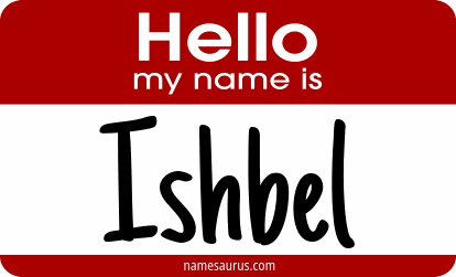 Hello my name is Ishbel png download