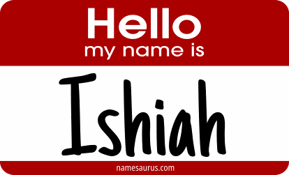Hello my name is Ishiah png download