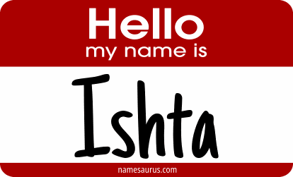 Hello my name is Ishta png download