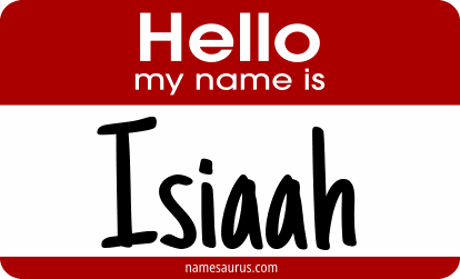 Hello my name is Isiaah png download