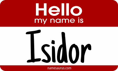 Hello my name is Isidor png download