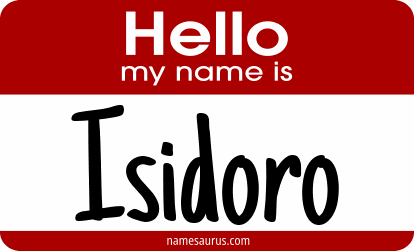 Hello my name is Isidoro png download