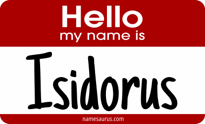 Hello my name is Isidorus png download