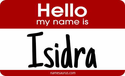 Hello my name is Isidra png download