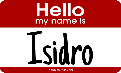 Hello my name is Isidro png download