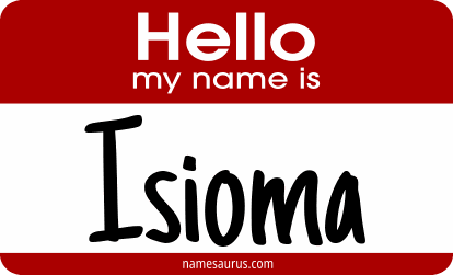 Hello my name is Isioma png download