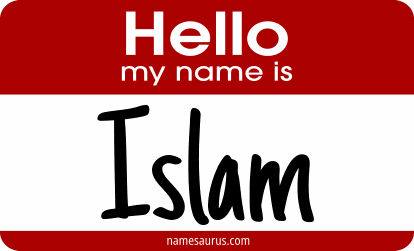 Hello my name is Islam png download