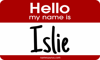 Hello my name is Islie png download