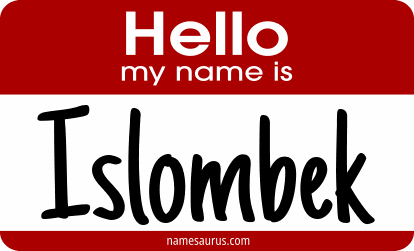 Hello my name is Islombek png download