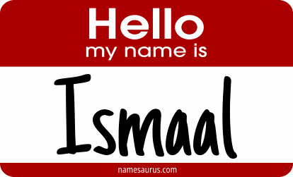 Hello my name is Ismaal png download