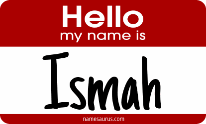 Hello my name is Ismah png download