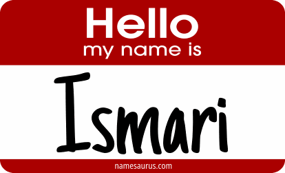 Hello my name is Ismari png download